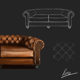 Диван Честерфилд