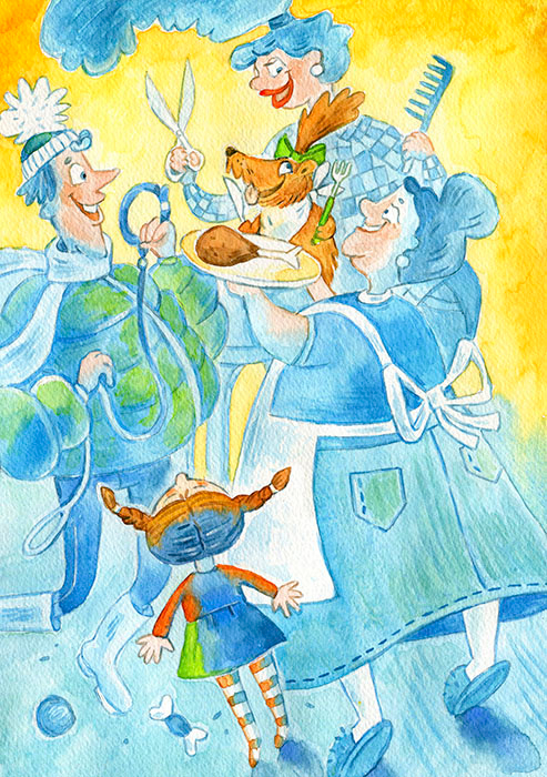 Хозяйка щенка