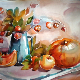 Натюрморт с тыквой