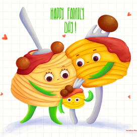 Семья спагетти 