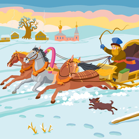 Ямщик сидит на облучке... 