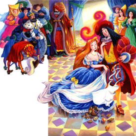 Иллюстрация к сказке "Король Дроздобород"