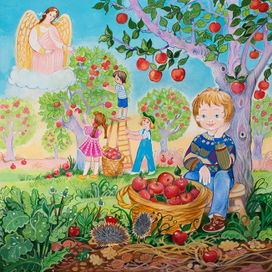 Иллюстрация для детского православного календаря