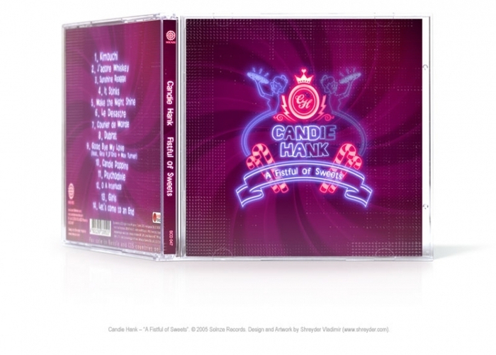 Оформление диска Candie Hank – "A Fistful of Sweets"