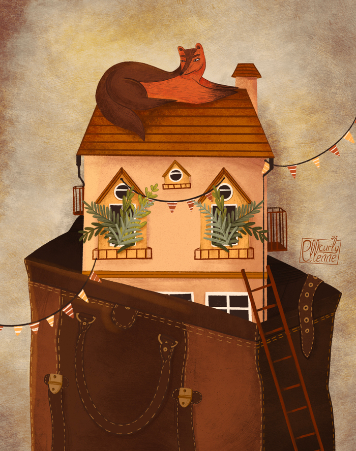 Иллюстрация к конкурсу Александры Дикой "Magic Houses"
