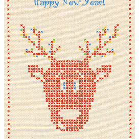 Новогодний олень.