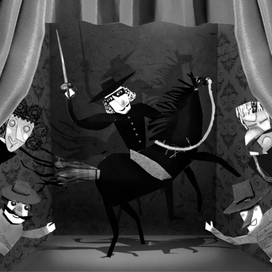 По мотивам кино 1940 года "Зорро".