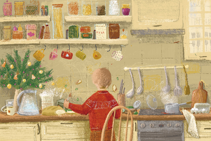 Иллюстрация у книге "Секрет деда Мороза" Voicebook