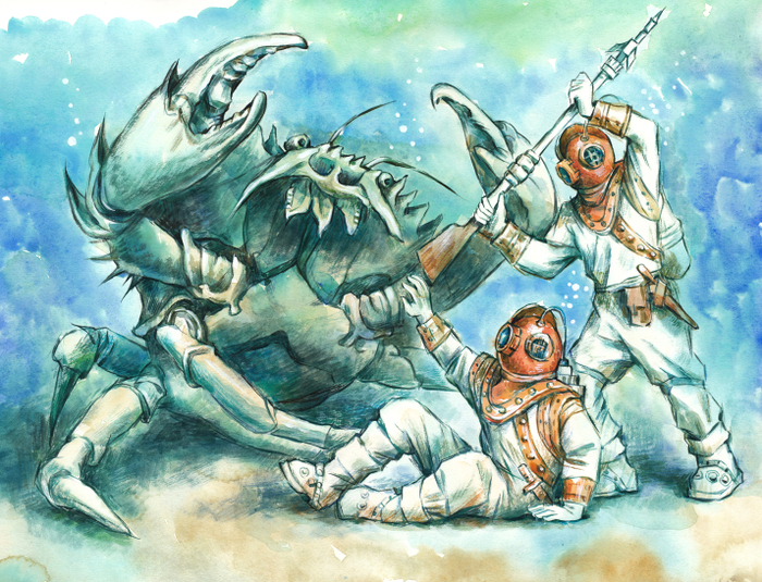 Милый крабик:) "20000 лье под водой", Жюль Верн