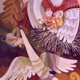 саамская сказка, лебеди