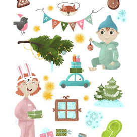 Новогодние стикеры_2022