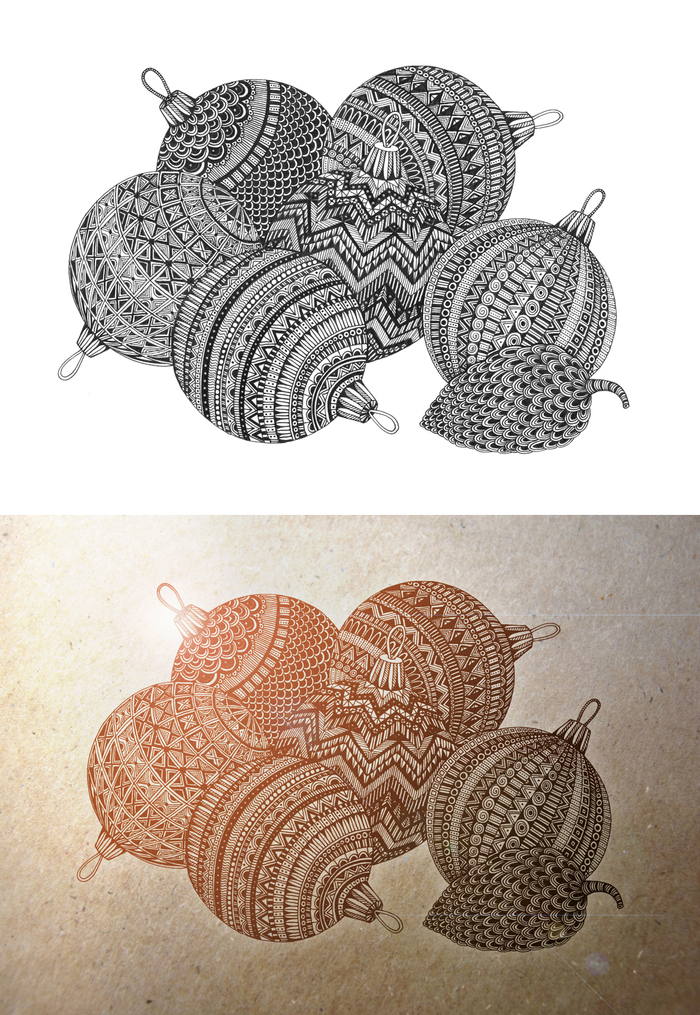 Новогодние клубочки