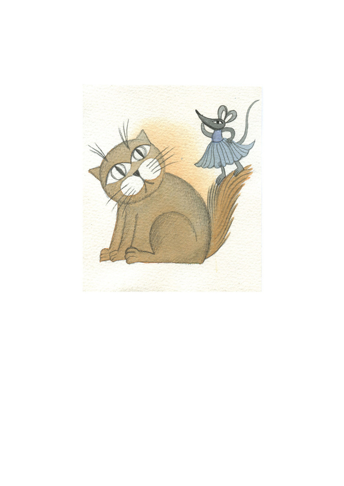 кот и мышонок