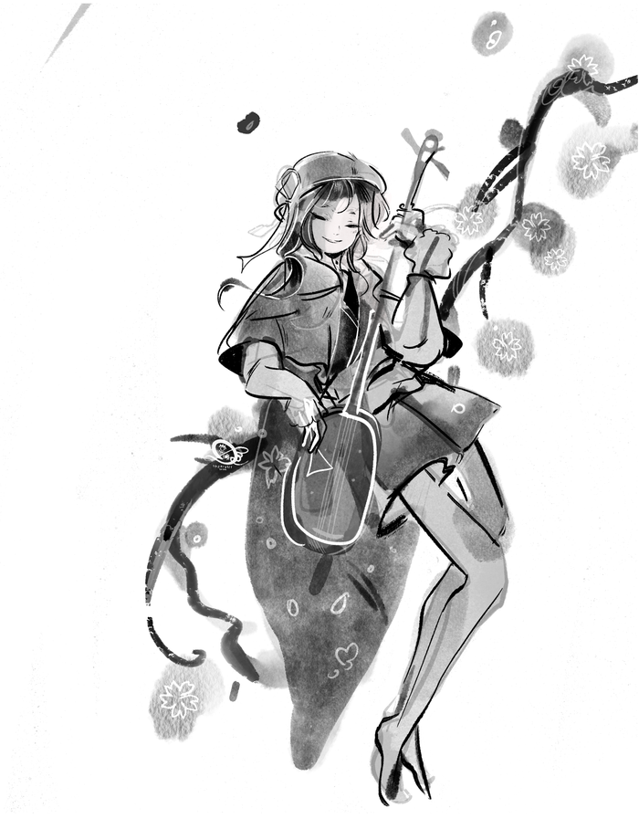 Игра листвы на весеннем ветру