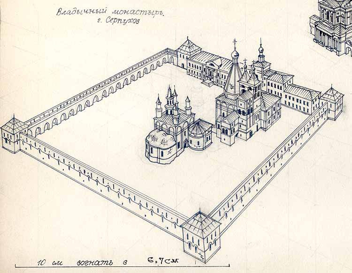 План серпуховского кремля