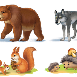 дикие животные. изд Аверсэв