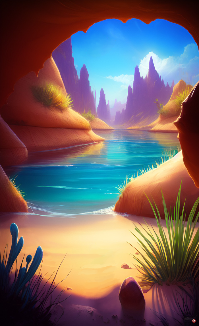 Вид из грота