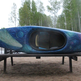 Роспись спортивного каяка