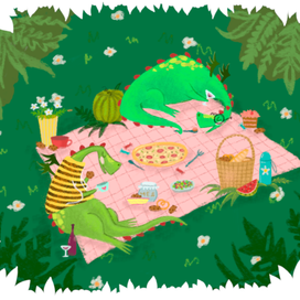 Дракончики на отдыхе