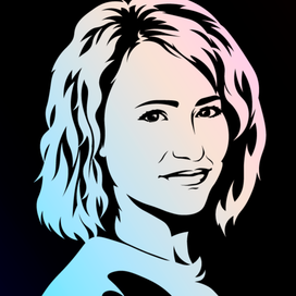 Векторный эскиз портрет для флип флопа