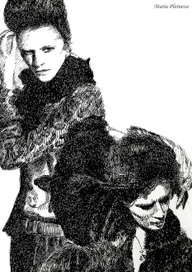 Работа тушью