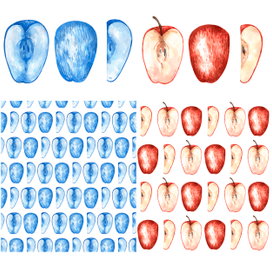 Паттерны из яблок