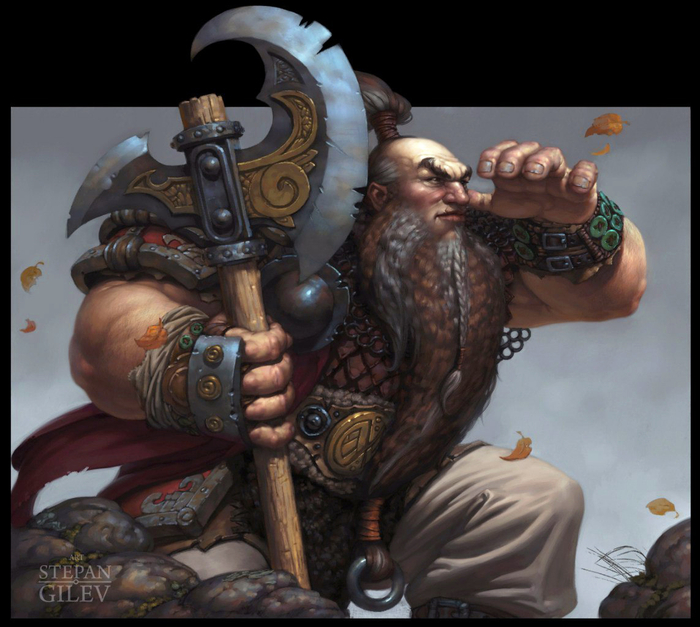 Горный воин. Работа для "Берсерк". Из архивного.