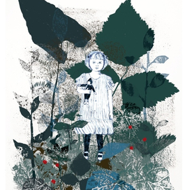 Девочка в саду