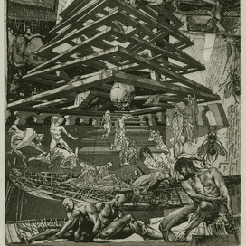  Данте  Врата  офорт