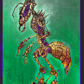 Муравей в стиле Cyber_Punk