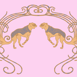 принт для ipad "леопард"