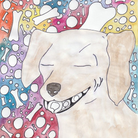 собака улыбака