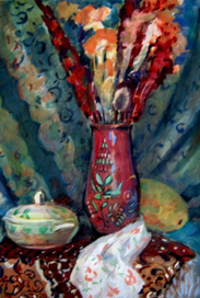 Ваза с сухоцветами