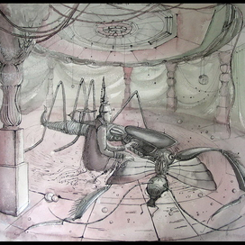 Эскиз к произведению Лема "Маска"