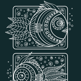 Lineart of Fish