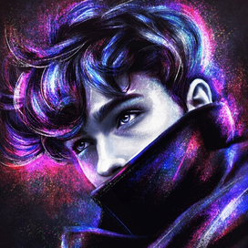 Неоновый портрет