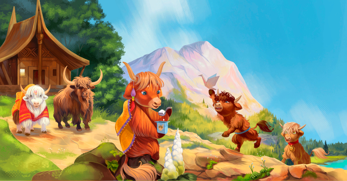 Сказка про семью тибетских яков