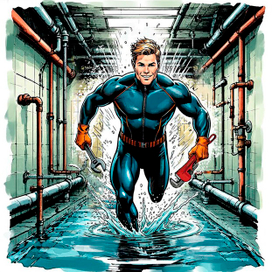 Для календаря в стиле американских комиксов