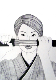 девушка с катаной