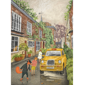 Иллюстрация для детской книги-квеста «Рыжий Фокс», издательство «Абраказябра»