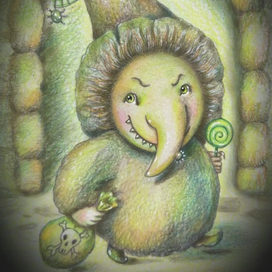 Открытка в карандашной технике