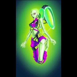 Персонаж девочка-андроид. 