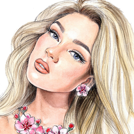 ДЕВУШКА С ЦВЕТОЧНЫМ ОЖЕРЕЛЬЕМ