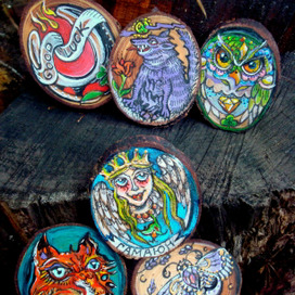 Лубочные брелоки 