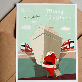 postcard for cruise company