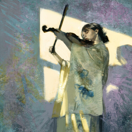 девушка-скрипачка