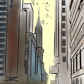 Вечерний город