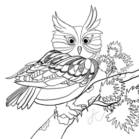 Иллюстрация для раскраски анти-стресс