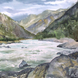 Горный Алтай, район Чемала, на берегу Катуни