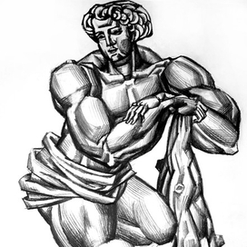 "Геракл", бумага, карандаш. 2017 г.